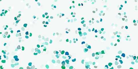 Light green vector template with abstract forms.