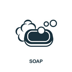 Soap icon. Simple element from hygiene collection. Creative Soap icon for web design, templates, infographics and more