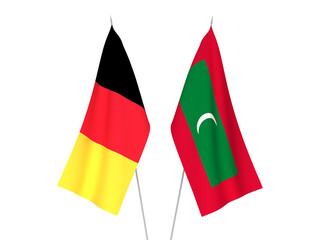Belgium and Maldives flags