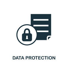 Data Protection icon. Simple element from internet security collection. Creative Data Protection icon for web design, templates, infographics and more