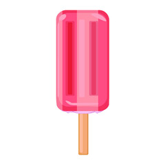 vector illustrations with ice cream. Cartoon style. Can be used for icons or stickers. summer dessert.