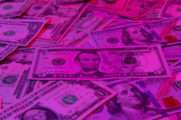 US dollars stock photos.