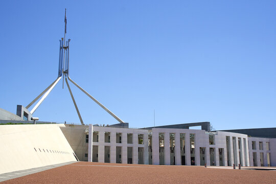CANBERRA, AUSTRALIA - NOVEMBER 8, 2009: Parliament House is the meeting place of the Parliament of Australia, located in Canberra, the capital of Australia