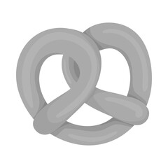 Isolated object of pretzel and soft icon. Collection of pretzel and german vector icon for stock.