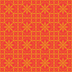 seamless abstract geomatric floral pattern. beautiful illustration.