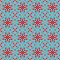 seamless abstract geomatric floral pattern. beautiful illustration.