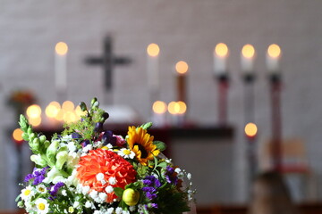 Gottesdienst in der Kirche