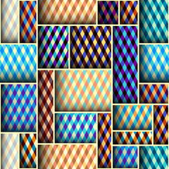 Paper cut shapes design. Seamless vector pattern.