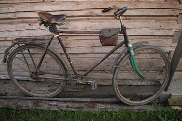 old bicycle in the street