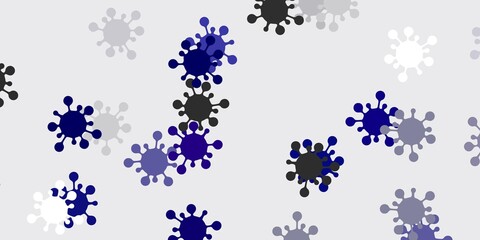 Light gray vector texture with disease symbols.