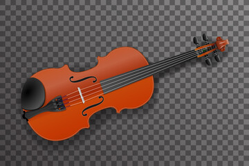 Fototapeta na wymiar Violin classical music instrument design vector illustration