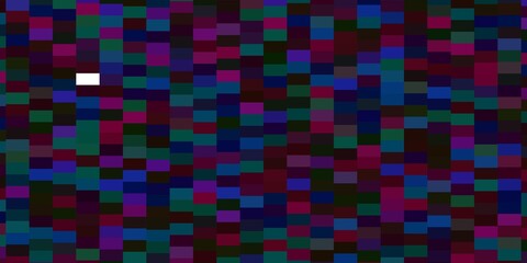 Dark Multicolor vector texture in rectangular style. Abstract gradient illustration with rectangles. Design for your business promotion.