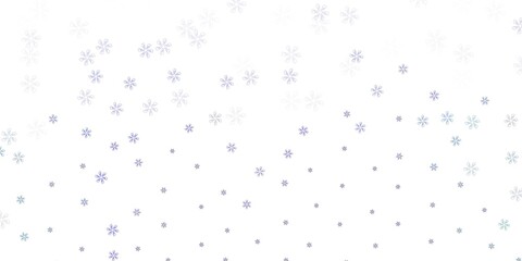 Light blue, green vector abstract backdrop with leaves.