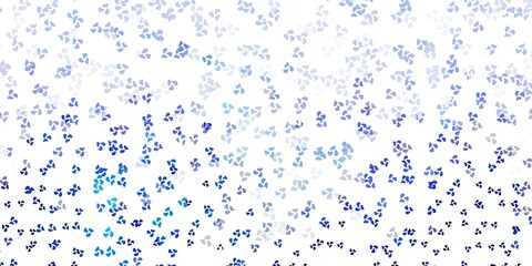 Light pink, blue vector template with abstract forms.