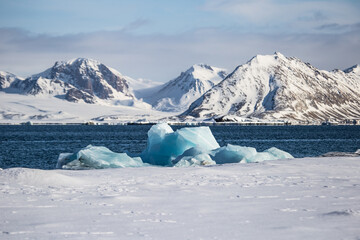 Lodowe formy południowego Spitsbergenu - obrazy, fototapety, plakaty