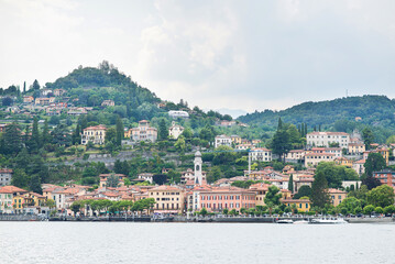 Menaggio Town on Lake Como in Lombardy. Italy.