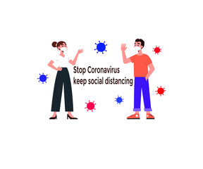 Stop corona-virus by keeping social distancing