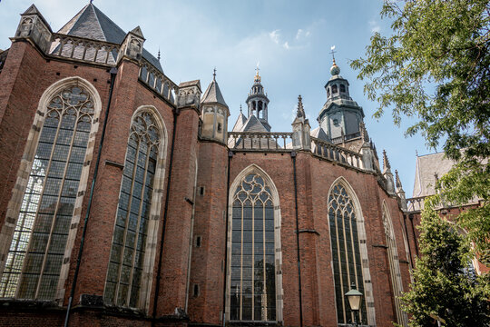 The
walburgiskerk in Zutphen, a collegiate church from the 13th century and known as one of the 10 most beautiful and largest churches in the Netherlands