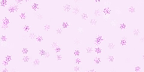 Light purple vector natural backdrop with flowers.