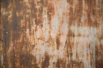 Metal surface with iron rust Grunge rusty texture and background.