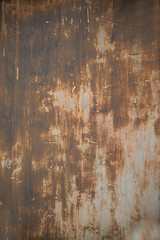 Metal surface with iron rust Grunge rusty texture and background.