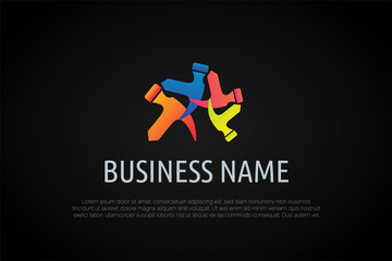 Abstract Hammer Logo Template