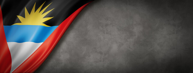 Antigua And Barbuda Flag Concrete