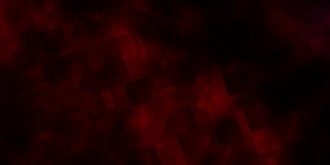 Obraz premium Dark Red vector background with triangles.