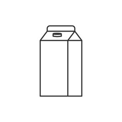 Milk box icon. Package symbol modern, simple, vector, icon for website design, mobile app, ui. Vector Illustration