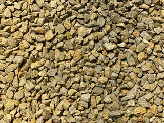 庭の防犯用の砂利　背景素材