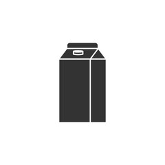 Milk box icon. Package symbol modern, simple, vector, icon for website design, mobile app, ui. Vector Illustration