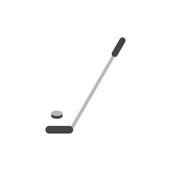 Hockey stick and puck icon. Hockey symbol modern, simple, vector, icon for website design, mobile app, ui. Vector Illustration