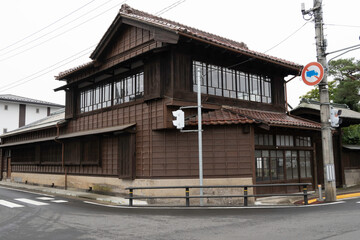 Old house of  Shirakawa Station on Oshu Road, in Shirakawa City, Fukushima Prefecture, Japan