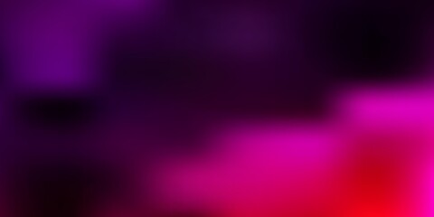 Dark purple, pink vector gradient blur background.