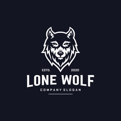 Wolf Logo Design Vector Illustration