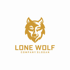 Wolf Logo Design Vector Illustration