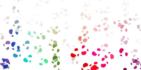 Light green, red vector pattern with abstract shapes.