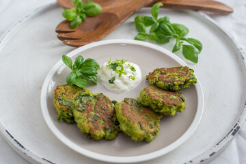 healthy home made vegan kale patties