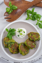 healthy home made vegan kale patties