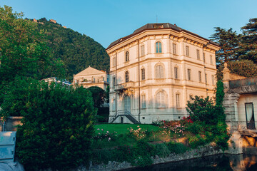 fountain in front of the palace