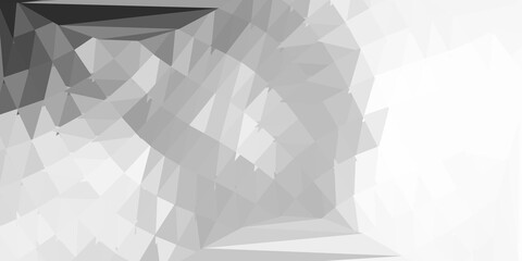 Light gray vector abstract triangle background.