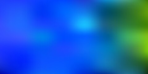 Light blue, green vector blur layout.