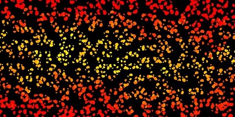 Dark orange vector pattern with abstract shapes.