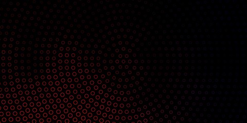 Dark Blue, Red vector background with circles. Glitter abstract illustration with colorful drops. Pattern for websites, landing pages.