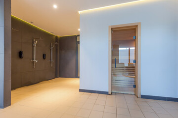 Interior in hotel spa and wellness center