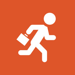 Businessman Running -  Metro Tile Icon