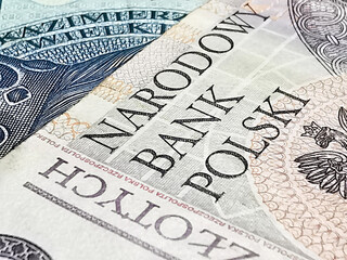 Nahaufnahme Geld Polnische Zloty PLN