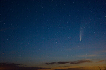 Bright gorgeous Comet NEOWISE or  C/2020 F3 over Europe July 19-20, 2020