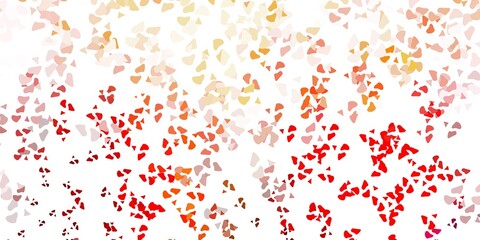 Light red vector pattern with abstract shapes.