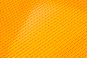 Colored plastic sheet panel image. Orange  translucent roofing sheet texture, close up. Hollow...